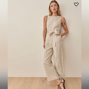 Reformation Naomi Linen Jumpsuit NWT